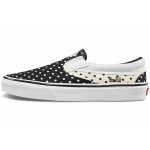 Vans Slip-On Serija Patogūs Įslystami Žemakulniai Drobės Batai Moteri&scaron;ki Kedai Juodi Balti Ta&scaron;kuoti VN0A38F7VMD 36