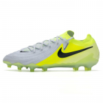 Nike Phantom GX 2 Elite AG Dirbtinės dangos futbolo bateliai su trumpais guminiais kai&scaron;tukais Vyri&scaron;ki Pilki Geltoni Sportbačiai FJ2554-003 40