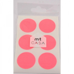 Masking Tape - MT CASA SEAL - Sticker rond 3 - Washi - Rouge raudona