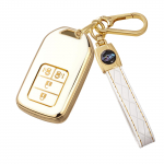 [Unhoke] Vezel Raktų dėklas, RU serija, Naujas Freed, I&scaron;maniojo rakto dangtelis, Naujas Fit, Shuttle, auksas