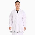 Unisex ilgomis rankovėmis laboratorinis chalatas / darbo drabužiai