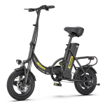 Hidoes HD- C5 Miesto kelionėms sulankstomas elektrinis dviratis 250W variklis 36V10.4Ah baterija 25KM/H didžiausias greitis 14 colių visureigio padangos 120kg apkrova Unisex elektrinis dviratis