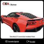 Galinio trikampio lango žaliuzės Chevrolet Corvette C7 (2014&ndash;2019 m) Matte Black