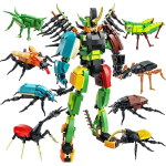 ToylinX 8 viename vabzdžio roboto konstravimo kaladėlės žaislas 699 vnt. &bdquo;Pasidaryk pats&ldquo; statybos dovana Vaikams Suaugusiems Berniukams Mergaitėms su realisti&scaron;ku vabzdžio modeliu