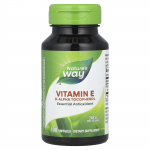 Nature's Way, vitaminas E, 268 mg, 100 mink&scaron;tųjų gelių