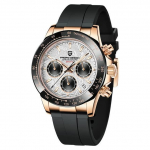 Pagani Design SEIKO Kvarcinis Daytona su Keramikiniu Eleganti&scaron;kas Nerūdijančio Plieno Safyro PAGANI DESIGN Vyri&scaron;kas Laikrodis, Japonijoje Pagamintas Mechanizmas, Chronografas, Dėklas,
