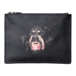 Givenchy &scaron;uns galvos ra&scaron;to užtrauktuku medvilnės/poliesterio/poliuretano delninė, vidutinio dydžio unisex delninė, juoda BK06071337-960 Basic Set (Bag+Dust Bag) gray
