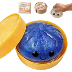 (Mėlyna) Blizgus koldūnas, Blizgus koldūnas Squishy dėžutė, Nerimo mal&scaron;inimo Fidget jutimo mink&scaron;tas spaudomas dekompresinis te&scaron;los stresas dovanos (Mėlyna)