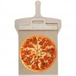 Stumiamas picų padėklas Ne&scaron;iojama stumiama picų mentelė Picų slankiklis mentelė Nelipni mentelė su auk&scaron;tai temperatūrai atspariu audiniu beige