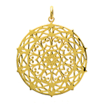 Les Tr&eacute;sors De Lily [L5750] - Pendentif plaqu&eacute; Or 'Carmen' dor&eacute; - 30 mm auksas