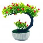 Netikras bonsai Romantic be laistymo plastikinis gražus dirbtinių gėlių bonsai su sodo reikmenimis karali&scaron;kos mėlynos spalvos