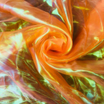 Spalvingas siuvimo tinklelio audinys Fluorescentiniai siūlai Organza stiklo verpalai Lazerinis tiulio audinys &Scaron;ilko &scaron;ifonas