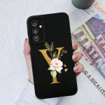 Skirtas Samsung Galaxy A03 A13 A14 A31 A50 A51 A52 A54 A71 dėklas Skystas silikoninis gėlių raidžių mink&scaron;tas dangtelis Samsung Galaxy telefono buferio krep&scaron;ių dėklai Samsung A24 4G