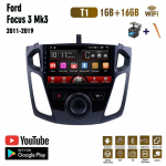 Android Car Radio, skirtas Ford Focus 3 Mk3 2011-2019 Multimedijos vaizdo grotuvas GPS navigacija WIFI 2+32GB