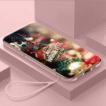 Prabangus padengtas TPU telefono dėklas su dirželiu, skirtas Xiaomi Poco F4 F5 M4 M5 X3 X4 X5 13T Redmi Note 10S 11S 10C 13C dėklai A1 Kalėdų Laimingų Naujųjų Metų menas Xiaomi Poco F1