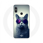 Coque pour Xiaomi Redmi Note 5 AI Dual Camera Chat lunettes Style