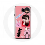 Coque pour Samsung Galaxy S4 BTS Bangtan Gar&ccedil;on BT21 Cooky Jungkook ARMY