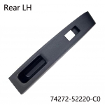 Skirta Toyota Vitz Yaris 2010-2014 ABS automobilio lango pakėlimo jungiklio mygtuko skydelio apdailos dangtelio lipdukai priekinė kairė/de&scaron;inė