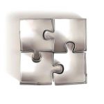 8 mini emporte-pi&egrave;ces inox - Puzzle