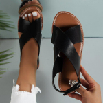 Vasaros Batai Sandalai Moterims Retro Moteri&scaron;ki Batai Mink&scaron;ti Batai Moterims Platforminiai Sandalai Moteri&scaron;ki Kasdieniai Moteri&scaron;ki Batai Sandalas Moterims 43 juoda
