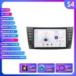 Ossuret 8 Mercedes Benz E-klasei W211 E200 E220 E300 E350 E240 E270 E280 W219 su automobilio radijo palaikymu, belaidžiu i&scaron;maniuoju DVR, Carplay, Android Auto S4 8Core 4G 32G AI