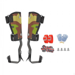 Profesionalūs laipiojimo medžiais spygliai apsauga nuo kritimo platus pedalas su kulk&scaron;nies dirželiais įranga skirta 1 spike