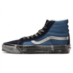 Vans OG Sk8-Hi LX Stressed - Tamsiai mėlyni Unisex sportbačiai Mėlyni Stressed-Navy Stv-Navy VN0A4BVBNGJ 42