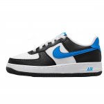 Nike Air Force 1 Low GS Juodi &Scaron;viesiai Foto Mėlyni Vaikų Sportbačiai Balti FN8008-001 37.5