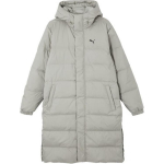 Puma Ilgas pūkinis paltas, vientisos spalvos, patogus, mink&scaron;tas, ilgas, &scaron;iltas pūkinis paltas, unisex striukė, marmuro pilka 687428-68 M