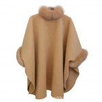 Didelio dydžio vilnonis apsiaustas - Rudens/žiemos Hepburn stiliaus ka&scaron;myras moterims 5XL juoda