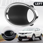 Kairė De&scaron;inė Chromuota Priekinio Rūko Žibinto Dangtelio Apdailos Žiedas Nissan Qashqai J11 2014 2015 2016 2017 JK Automobilio Atsarginės Dalys 1pc Left