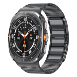 Magnetinis nerūdijančio plieno metalinis dirželis, skirtas Samsung Galaxy Watch 9 Ultra 2 47mm, Pakeičiama rie&scaron;o apyrankė, skirta Watch 9 8 40mm 44mm, Watch 8 Classic 46mm Watch 8Classic 46mm gray