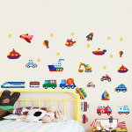 Cartoon Cartoon DIY 3D viniliniai sienų lipdukai, skirti vaikų kambariams, namų dekoro meno lipdukai