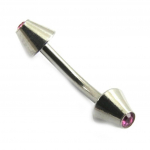 Les Tr&eacute;sors De Lily [E5324] - Piercing Arcade 'Pointes Lux' Rose