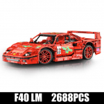 MOLD KING 13095 Techninis 1:10 automobilių modelių APP RC F40 Super sportinis automobilis MOC-98701 Statybiniai blokai Plytos Žaislai Vaikų Gimtadienio dovanos without motor