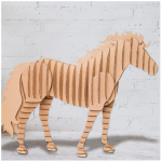 Les Tr&eacute;sors De Lily [A2713] - Figurine carton 3D 'Cheval'- planches 30x30 cm ruda