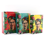 Frida Kahlo [A2902] - Set de 3 bo&icirc;tes &agrave; Souvenirs 'Frida Kahlo' multicolore - 30x22x11 cm