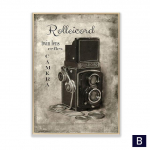 Senoviniai fotoaparatai, drobės, tapybos plakatai, sena ma&scaron;ina, siena meno dekoro fotografijos kolekcija paveikslėlių fotografai namų dekoracijos 21cm&times;30cm NoFrame