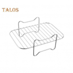 Skrudinimo stovas Nelipnus Kepimas ant grotelių Daugkartinis Patogus daugiafunkcis poliruotas skrudinimo stovas Namų reikmenys sidabras