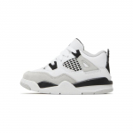 &bdquo;Air Jordan 4 Retro TD Military&ldquo; juodi sportbačiai kūdikiams, balti, neutralūs pilki BQ7670-111 27