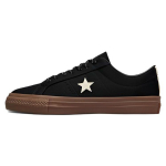 Converse One Star Pro Low Juodi Tamsiai Guminiai Unisex Sportbačiai Balti A03217C 35