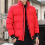 Vyri&scaron;kas medvilnine pamink&scaron;tintas striukė Winter Trend Tiger Head Logo Trumpas pamink&scaron;tintas vyri&scaron;kas &scaron;varkas Storas laisvalaikis pamink&scaron;tintas striukė Vyri&scaron;kas Parkas M-5XL XXXL raudona