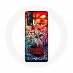 Coque pour Vivo Y72 Stranger Things Teaser Saison 4 Affiche Personnages Art