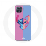 Coque pour Oppo A93 Stitch et angel bleu rose
