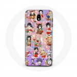Coque pour Samsung Galaxy J3 2017 Demon slayer merry christmas affiche le cadeau de no&euml;l