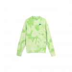 Nike Tie-Dye margintas su ramunėlių siuvinėjimu apvaliu kaklu vyri&scaron;kas džemperis Ry&scaron;kiai žalias DM5011-332 XL