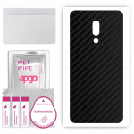 apgo Protective Skin Sticker for the back compatible with Meizu 16X, Wrap Film, Foil, Vinyl - Pattern Carbon Black