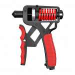 Reguliuojamas rankos jėgos treniruoklis, rankų griebimo stiprintuvas su ergonomi&scaron;ka neslystančia rankena ir raudona