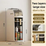 3 lygių plona vonios kambario spintelė, siauras vonios kambarys, plastikinis vandeniui atsparus vonios kambario laikymo laikiklis mažoms erdvėms Two layers large balta