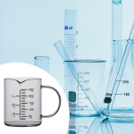 Stiklinis matavimo puodelis, didelio borosilikato matavimo ąsotis restoranui 500ml